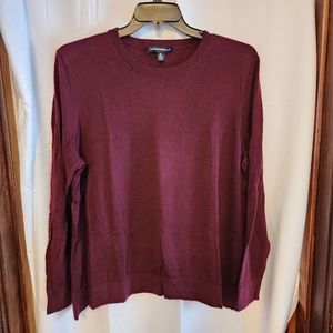 Merino wool sweater plus size 3x burgundy